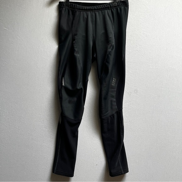 Gore Bike Wear windstopper Soft shell Fleece lined Athletic Leggings Sz L - Picture 1 of 14